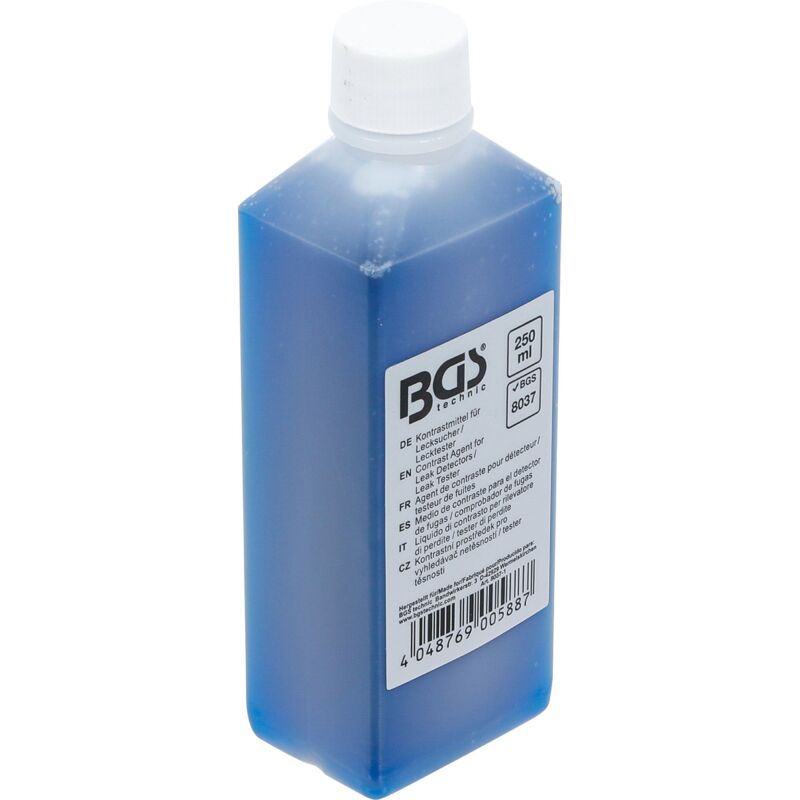 foto del prodotto bgs technic liquido di contrasto per rilevatore di perdite tester di perdite 250 ml per 8037