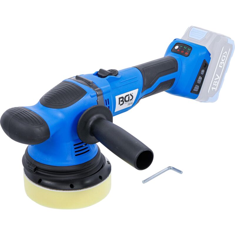 foto del prodotto bgs technic lucidatrice eccentrica a batteria senza spazzole 18 v senza batteria