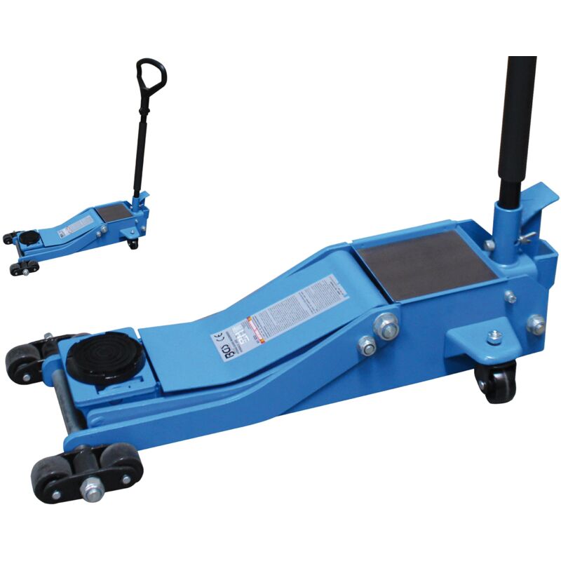 foto del prodotto bgs technic martinetto a carrello per veicoli idraulico extra piatto 2 t