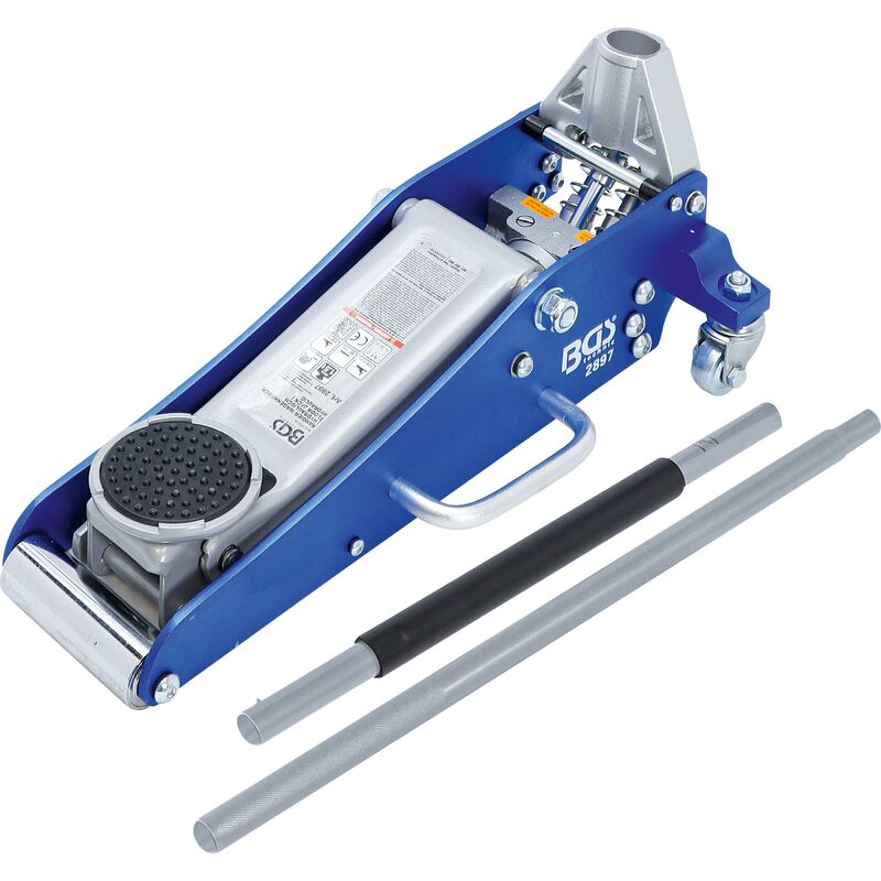 foto del prodotto bgs technic martinetto a carrello per veicoli idraulico struttura in alluminio acciaio 1,5 t