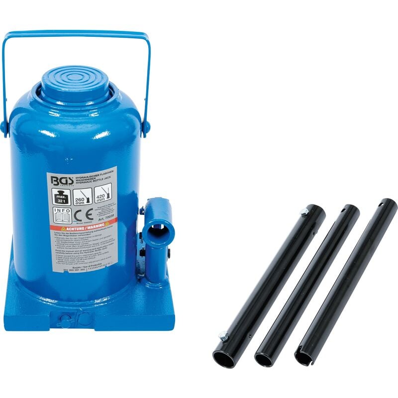 foto del prodotto bgs technic martinetto idraulico di sollevamento 32 t