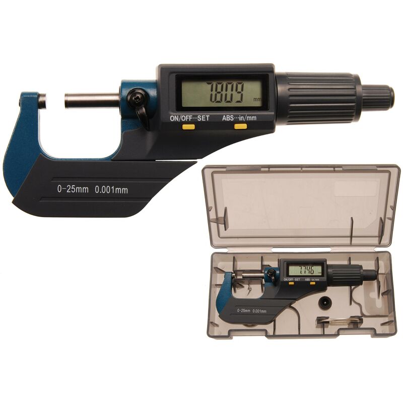 foto del prodotto bgs technic micrometro digitale 0 25 mm