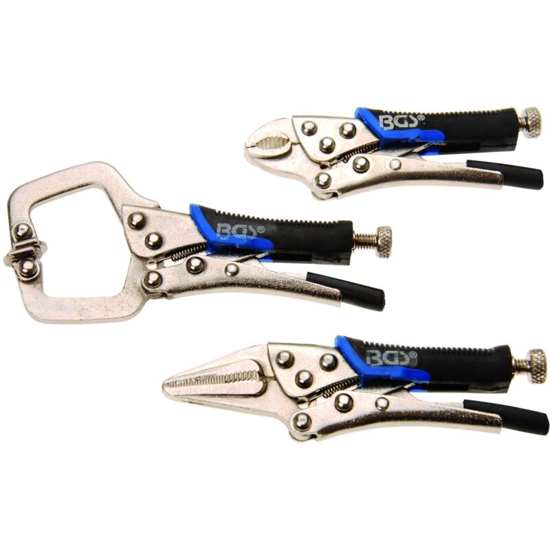foto del prodotto bgs technic mini pinze assortite set di 3 pinze