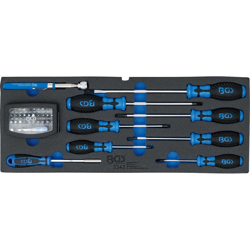 foto del prodotto bgs technic modulo per 3312 cacciavite, inserti e asta magnetica 41 pz.