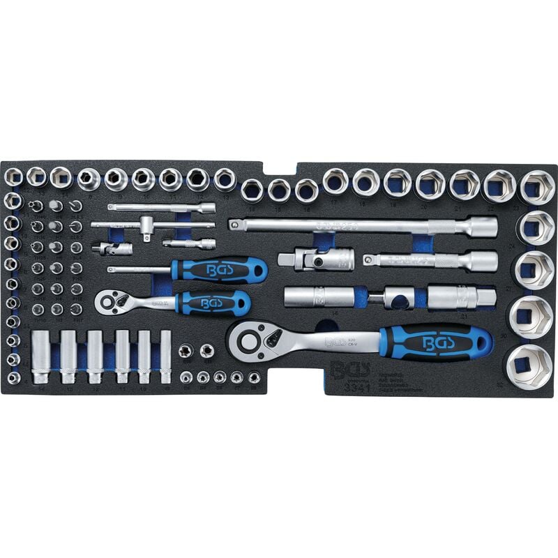 foto del prodotto bgs technic modulo per 3312 serie di bussole 12,5 mm 1 2 6,3 mm 1 4 77 pz.