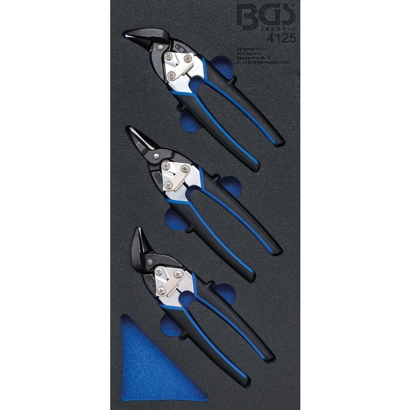 immagine 0 del prodotto bgs technic modulo per carrelli portautensili 1 3 mini cesoie per lamiera 3 pz.