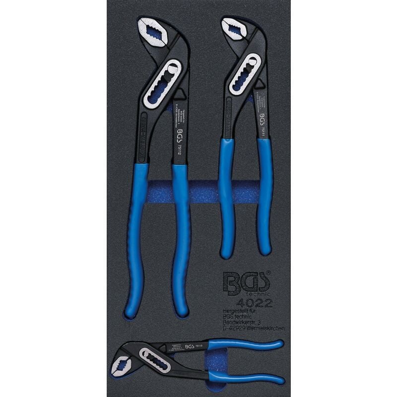 foto del prodotto bgs technic modulo per carrelli portautensili 1 3 pinze per pompe acqua 3 pz.