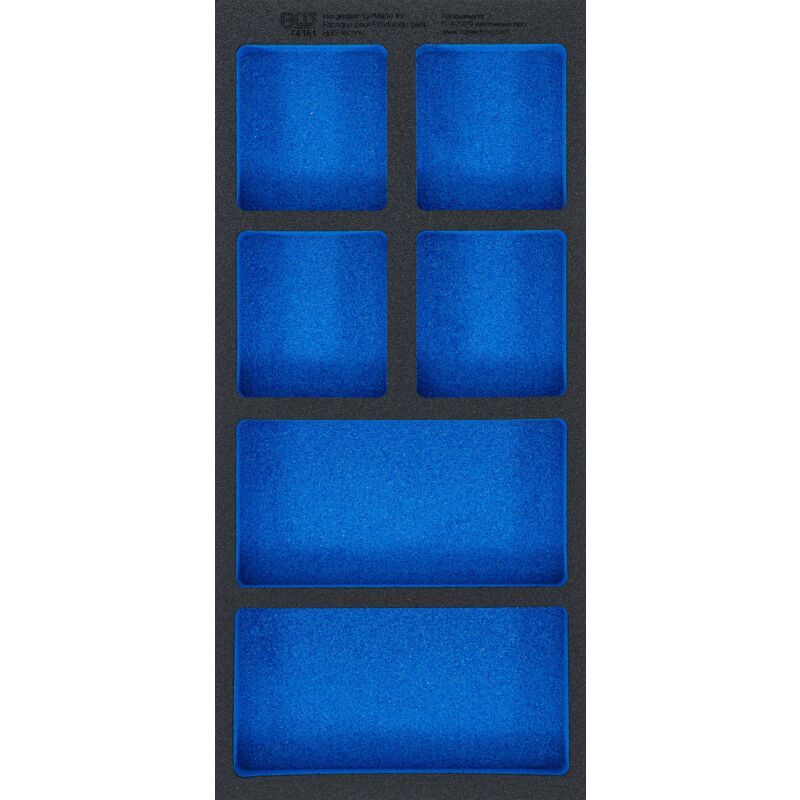 foto del prodotto bgs technic modulo per carrelli portautensili 1 3, vuoto 6 vani 408 x 189 x 32 mm