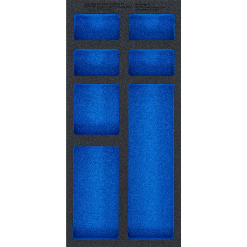 foto del prodotto bgs technic modulo per carrelli portautensili 1 3, vuoto 7 vani 408 x 189 x 32 mm