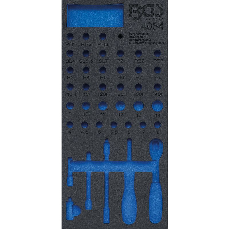 foto del prodotto bgs technic modulo per carrelli portautensili 1 3 vuoto per 4054
