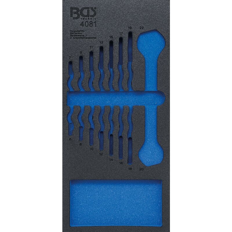 foto del prodotto bgs technic modulo per carrelli portautensili 1 3 vuoto per 4081