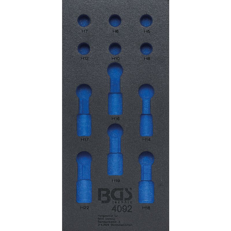 foto del prodotto bgs technic modulo per carrelli portautensili 1 3 vuoto per 4092
