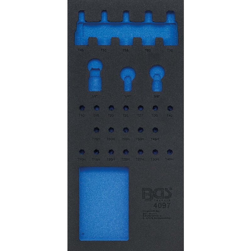 foto del prodotto bgs technic modulo per carrelli portautensili 1 3 vuoto per 4097