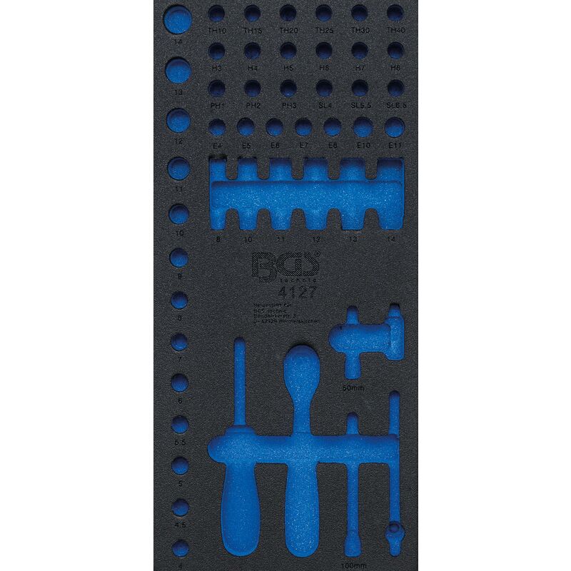 foto del prodotto bgs technic modulo per carrelli portautensili 1 3 vuoto per 4127