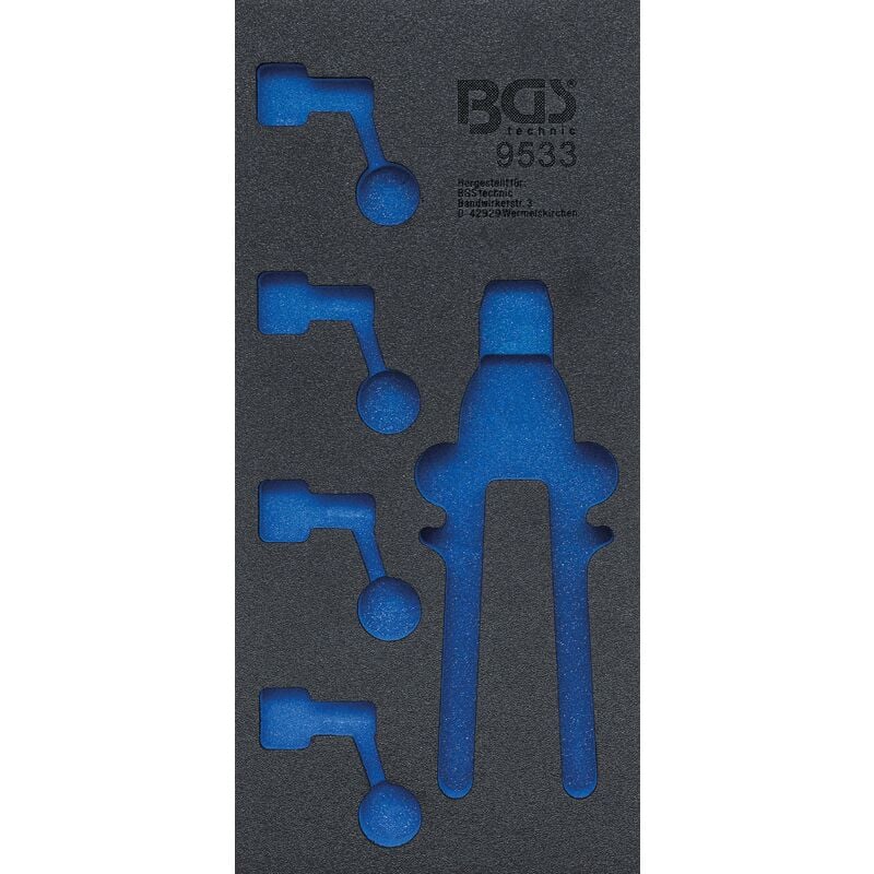 foto del prodotto bgs technic modulo per carrelli portautensili 1 3 vuoto per 9533