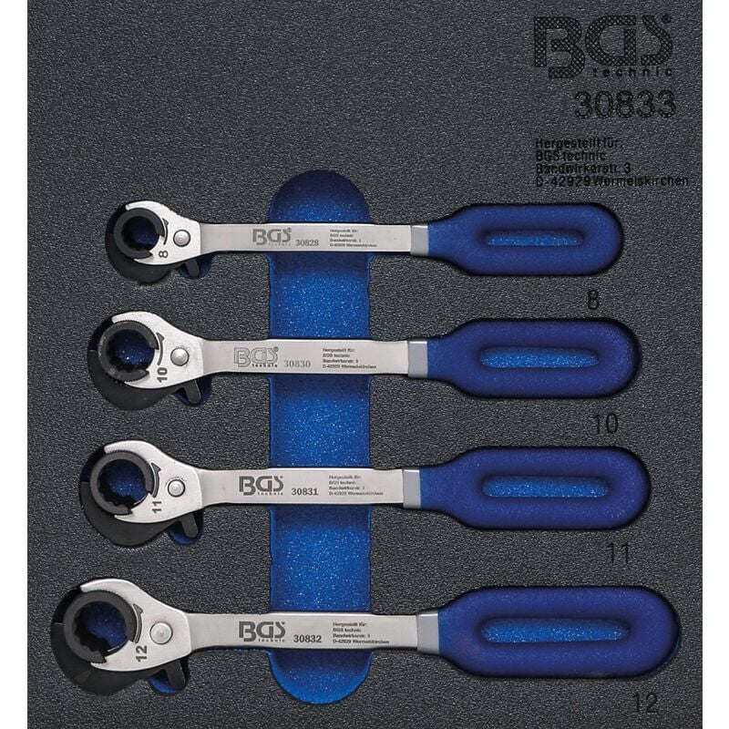 foto del prodotto bgs technic modulo per carrelli portautensili 1 6 chiavi a cricchetto 4 pz.