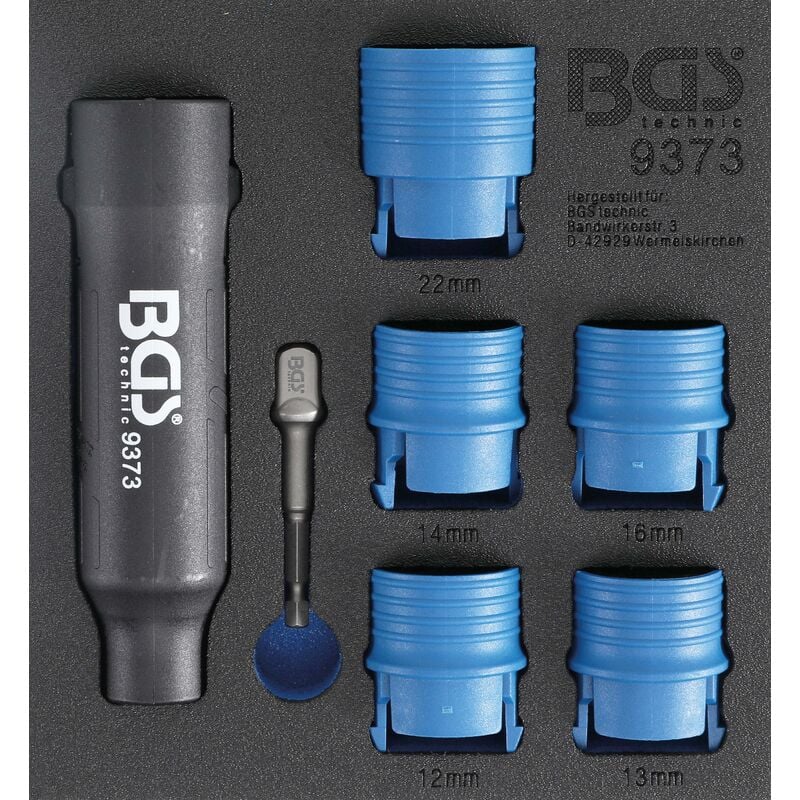 foto del prodotto bgs technic modulo per carrelli portautensili 1 6 set di spazzole pulizia per prigionieri e bulloni ruota