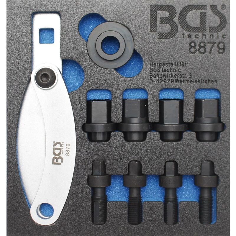 foto del prodotto bgs technic modulo per carrelli portautensili 1 6 set per installazione perni ruota