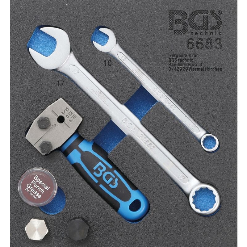 foto del prodotto bgs technic modulo per carrelli portautensili 1 6 svasatore din 4,75 mm 3 16 