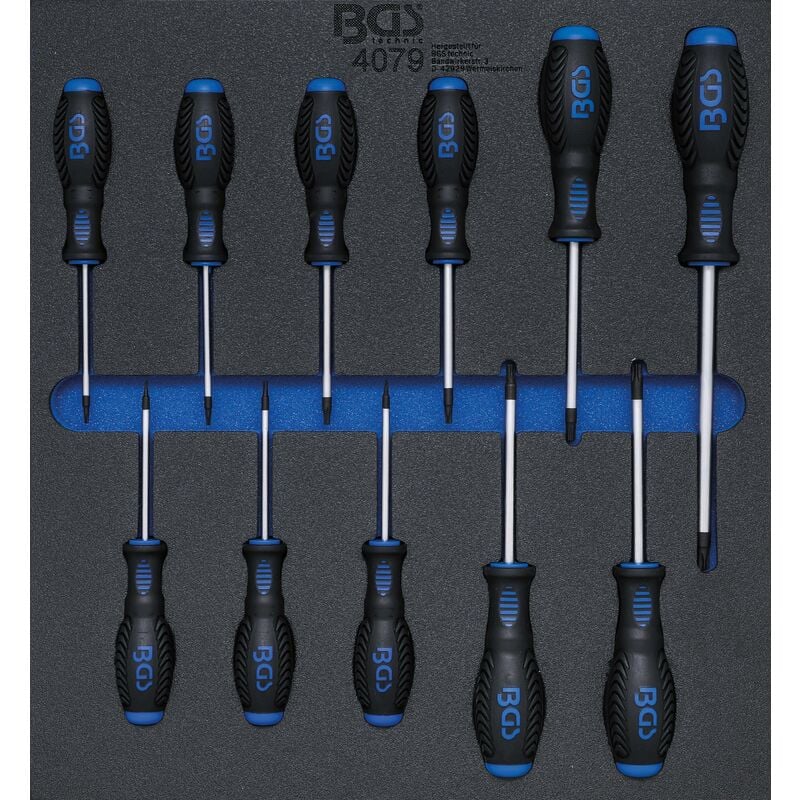 foto del prodotto bgs technic modulo per carrelli portautensili 2 3 cacciavite profilo a t per torx t6 t40 11 pz.