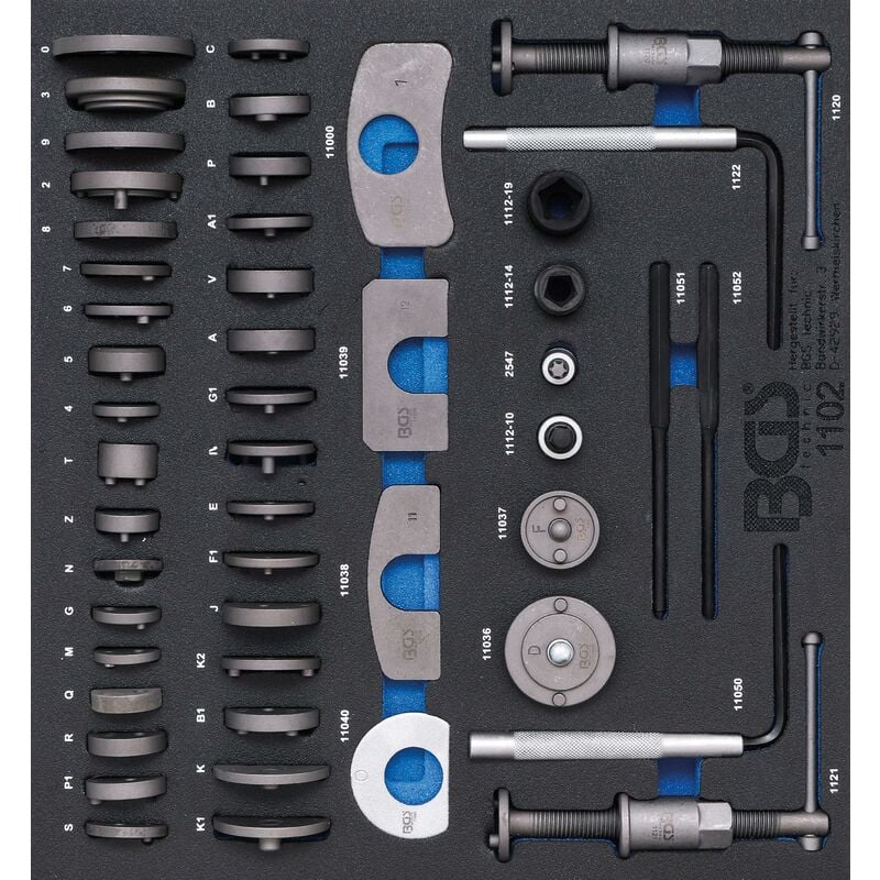foto del prodotto bgs technic modulo per carrelli portautensili 2 3 set di utensili per il riposizionamento dei pistoncini dei freni 50 pz.