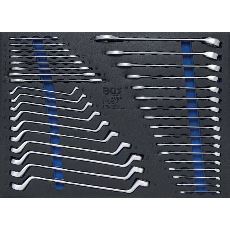 foto del prodotto bgs technic modulo per carrelli portautensili 3 3 chiave a forchetta chiave ad anello 35 pz.