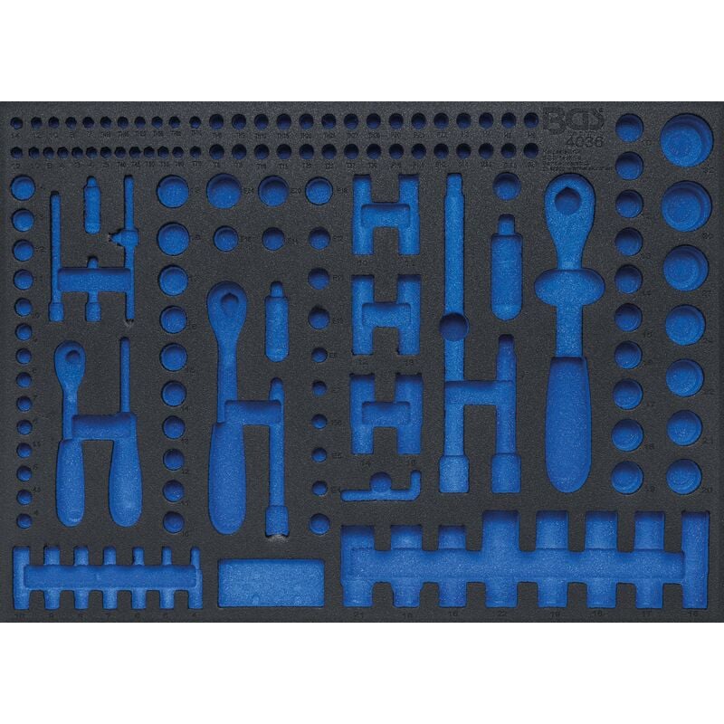foto del prodotto bgs technic modulo per carrelli portautensili 3 3 vuoto per 4036