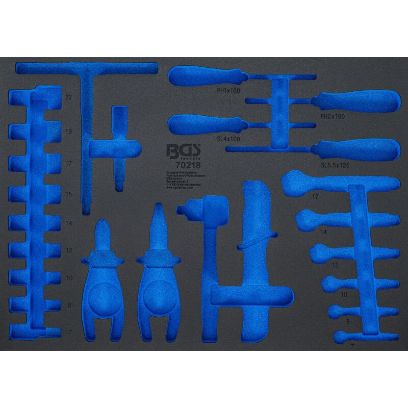 foto del prodotto bgs technic modulo per carrelli portautensili 3 3 vuoto per 70218