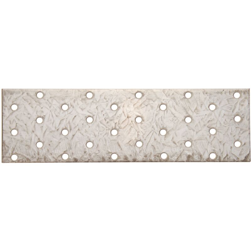 foto del prodotto bgs technic piastra forata dritta in acciaio 200 x 60 x 2 mm