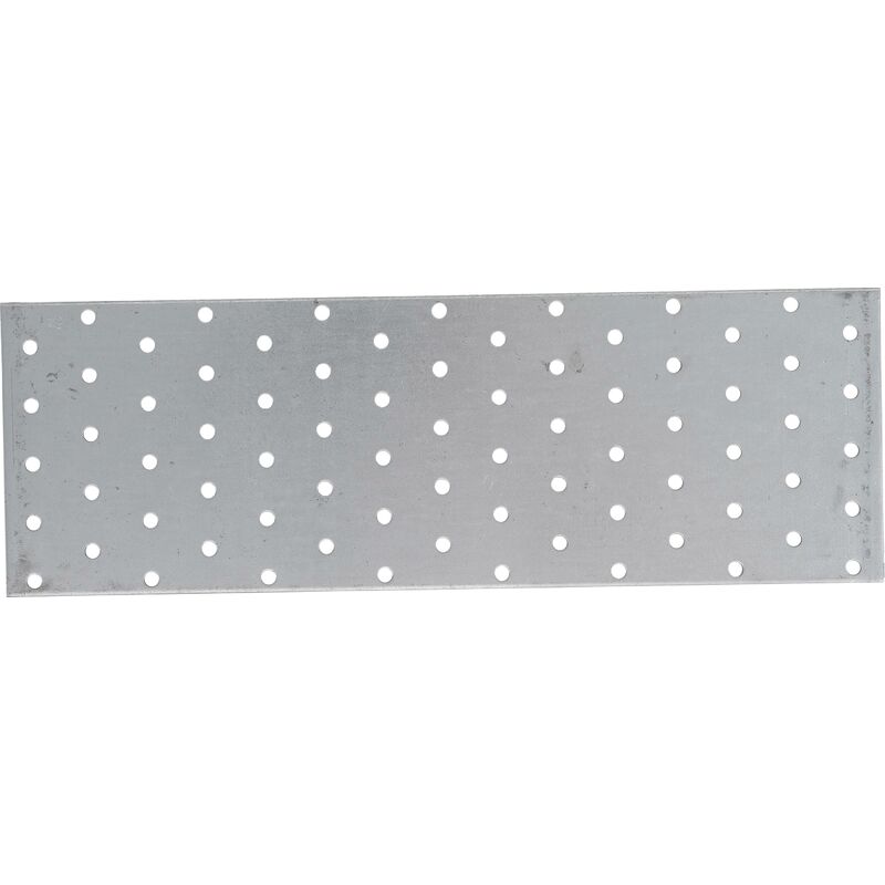 foto del prodotto bgs technic piastra forata dritta in acciaio 300 x 100 x 2 mm
