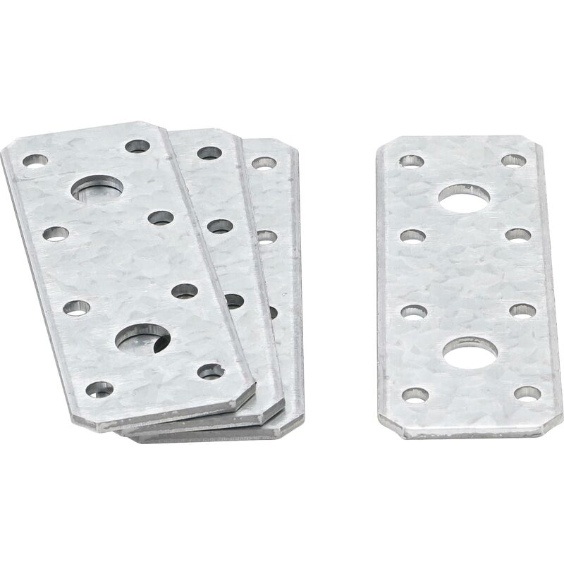 foto del prodotto bgs technic piastra in acciaio 100 x 35 x 2 mm 4 pz.