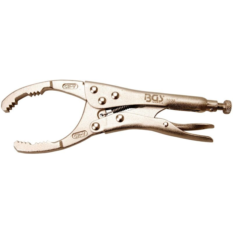 foto del prodotto bgs technic pinza autobloccante per filtri olio 53 115 mm 230 mm