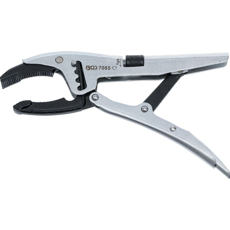 foto del prodotto bgs technic pinza autobloccante regolazione rapida a 4 livelli ganascia inferiore a gomito profondo tipo francese 250 mm