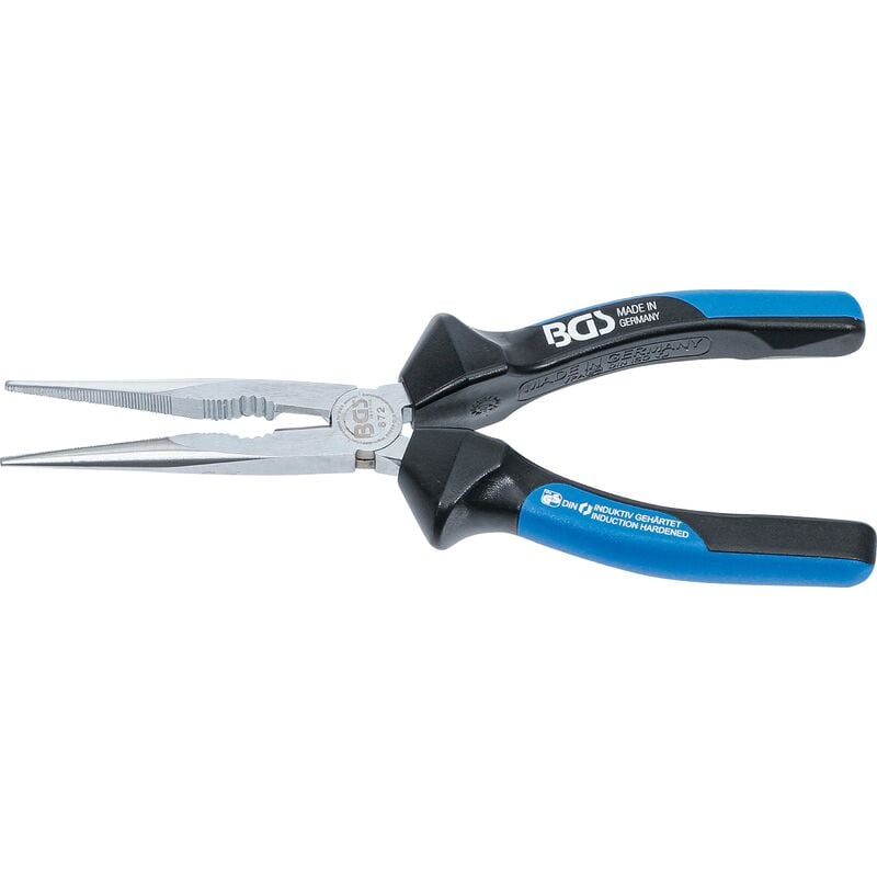 foto del prodotto bgs technic pinza becchi mezzi tondi con tagliente dritta 200 mm