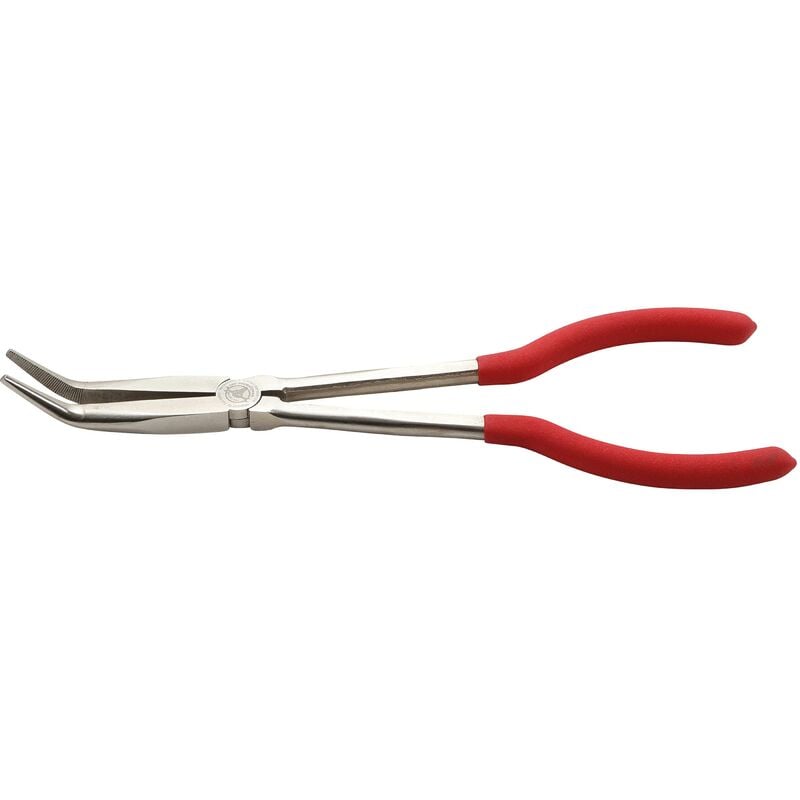 foto del prodotto bgs technic pinza becchi mezzi tondi extra lunga 45 piegata 280 mm