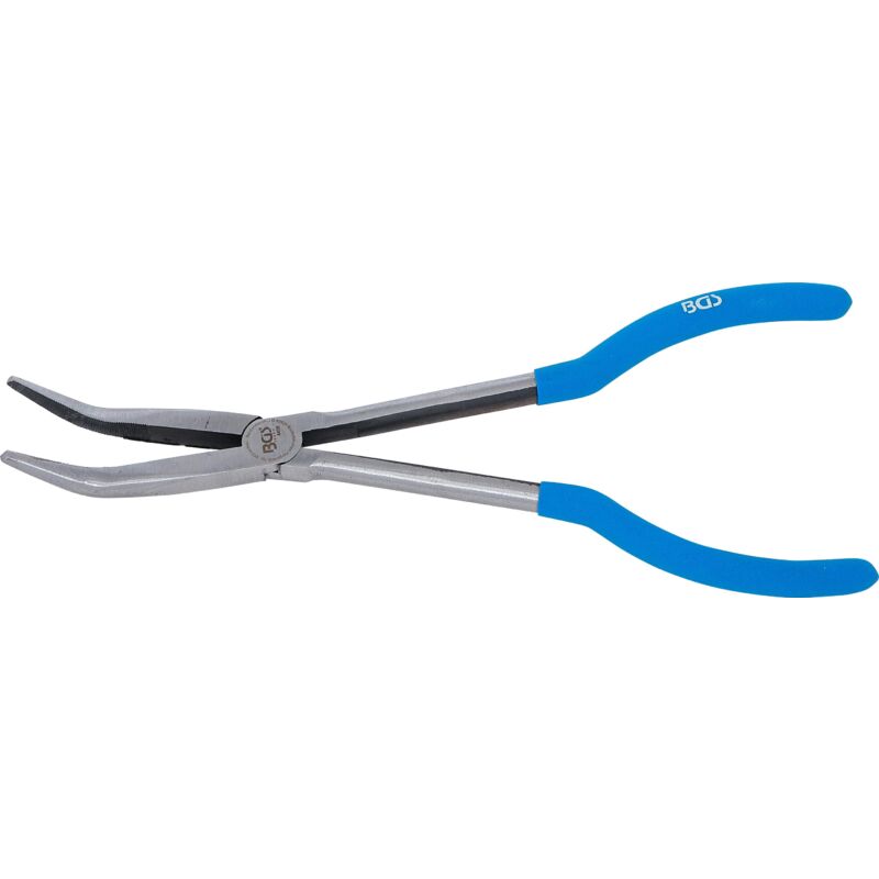 foto del prodotto bgs technic pinza becchi mezzi tondi extra lunga 45 piegata 280 mm
