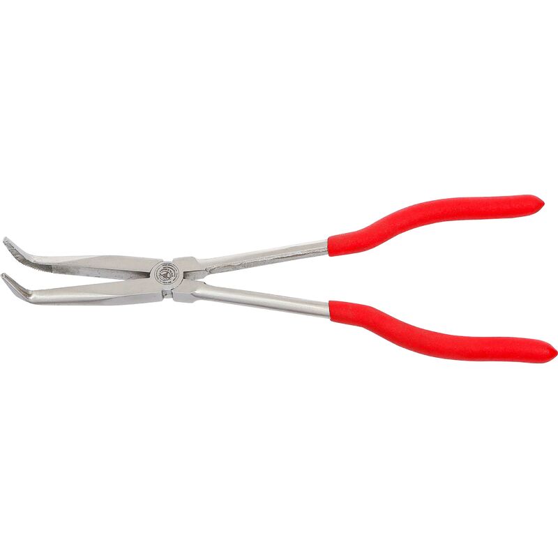foto del prodotto bgs technic pinza becchi mezzi tondi extra lunga 90 piegata 280 mm