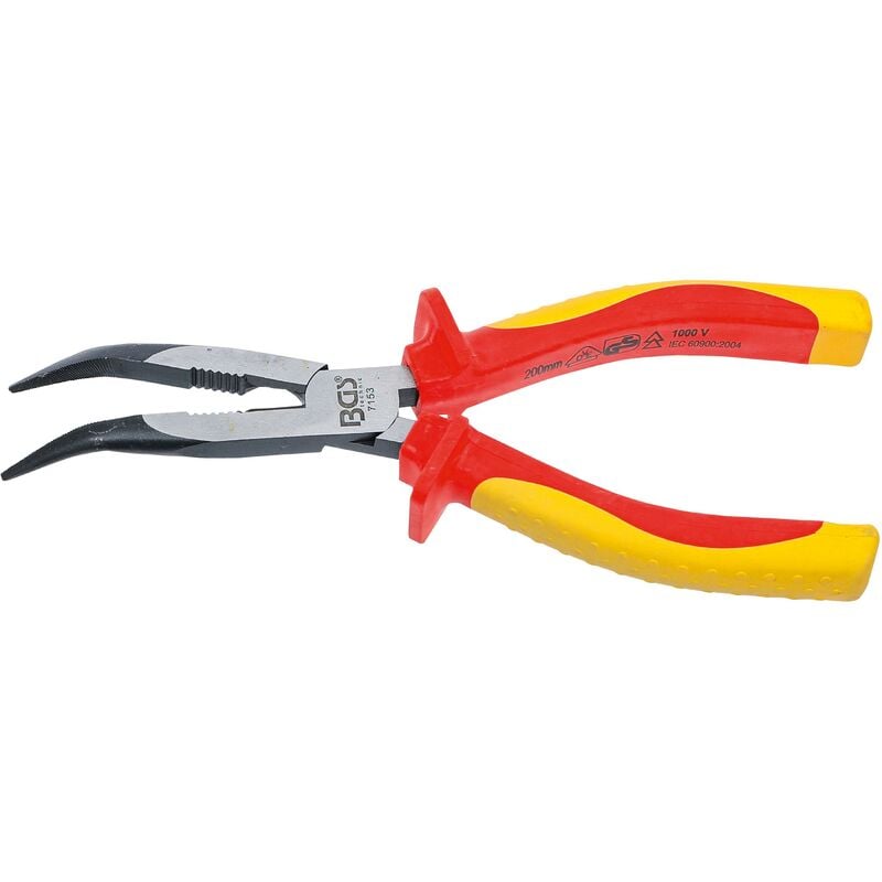 foto del prodotto bgs technic pinza becchi mezzo tondi piegata 200 mm