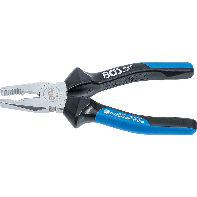 foto del prodotto bgs technic pinza combinata con sfaccettatura e tagliente 180 mm