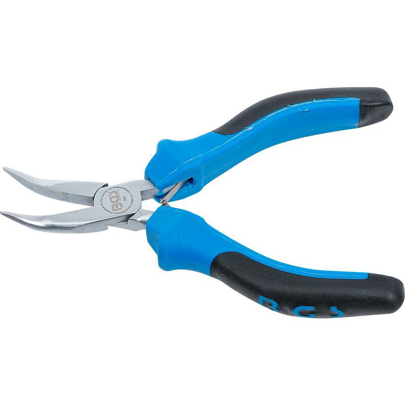 foto del prodotto bgs technic pinza di precisione per elettronica curva con molla 138 mm
