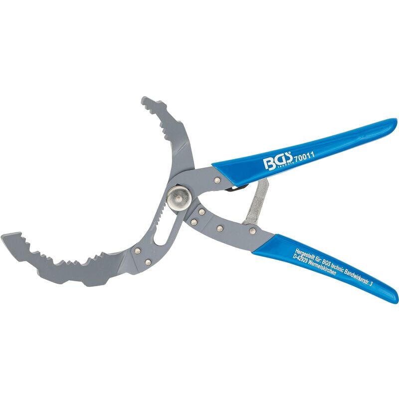foto del prodotto bgs technic pinza per filtro dell olio autoregolante 60 120 mm ad angolo 30 