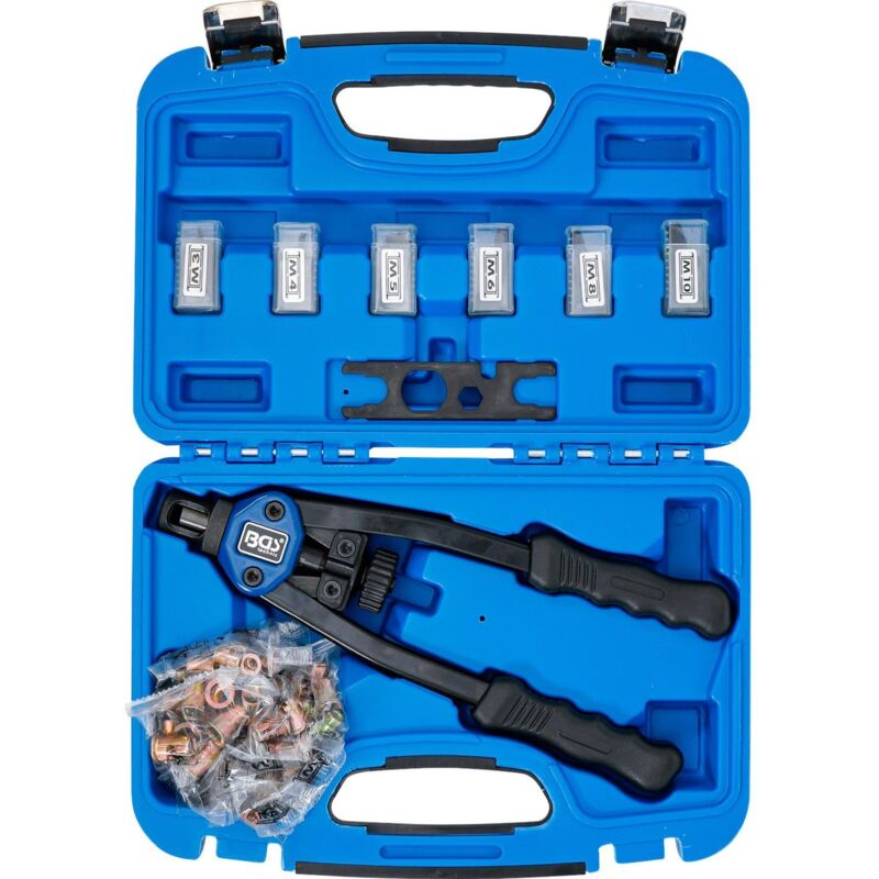 foto del prodotto bgs technic pinze per inserti filettati da m3 a m10 68 pezzi
