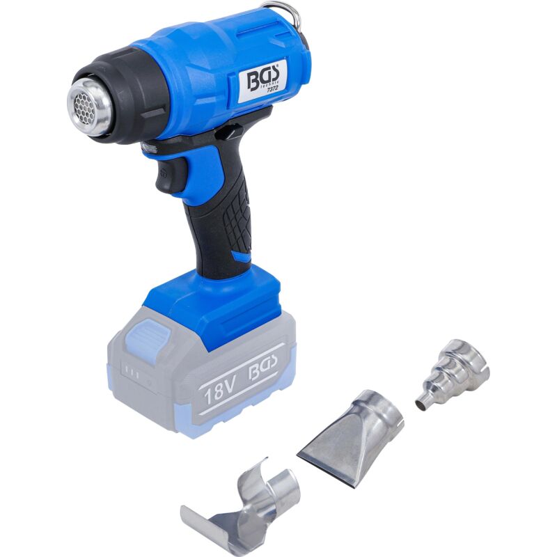 foto del prodotto bgs technic pistola aria calda a batteria 18 v senza batteria