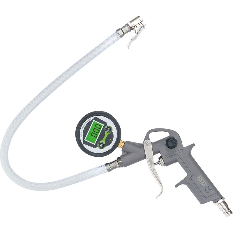foto del prodotto bgs technic pistola pneumatica per gonfiaggio gomme digitale 0 8 bar