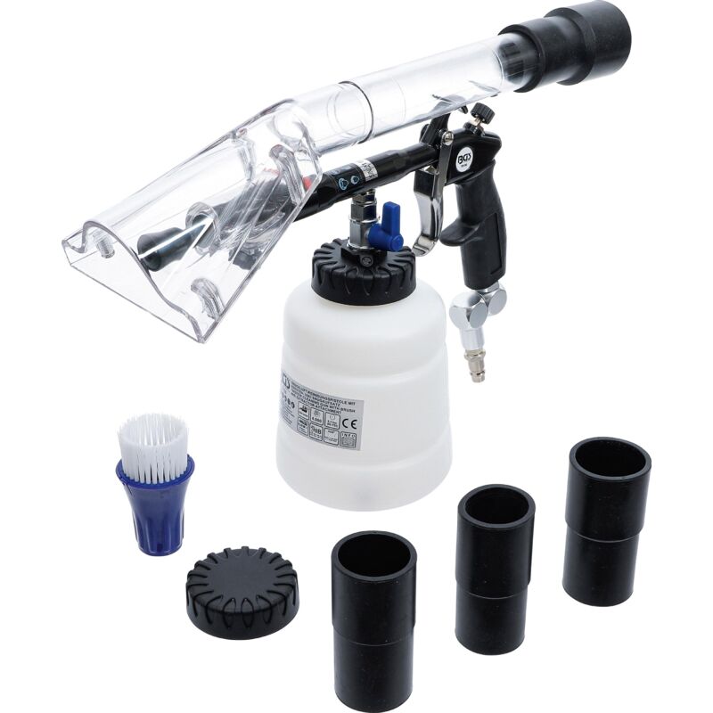 foto del prodotto bgs technic pistola pneumatica per pulizia con attacco per spazzole e aspiratore 7 pz.