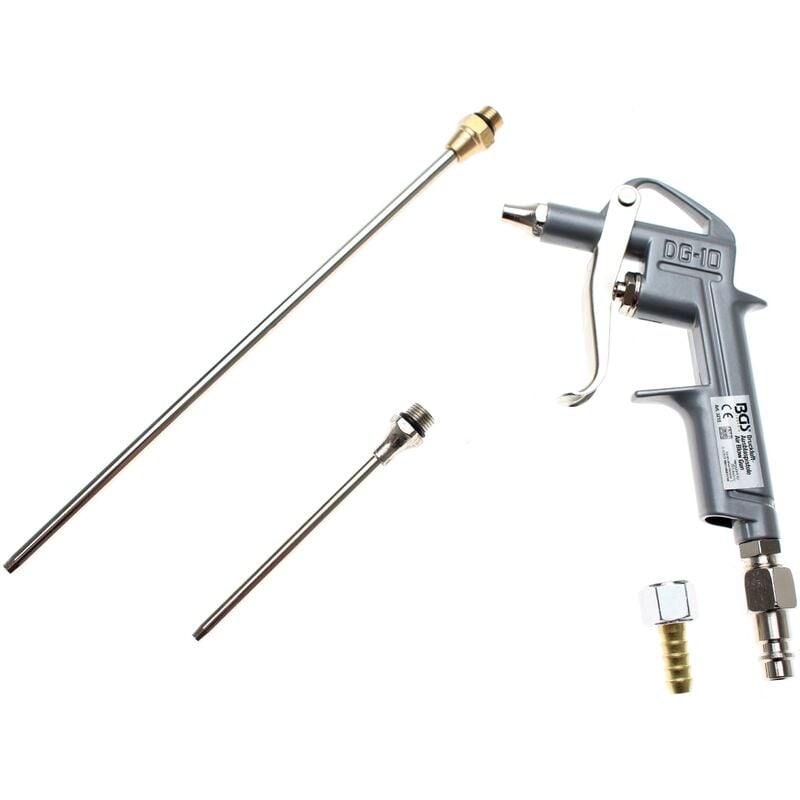 foto del prodotto bgs technic pistola pneumatica per soffiaggio alluminio pressofuso con 3 ugelli