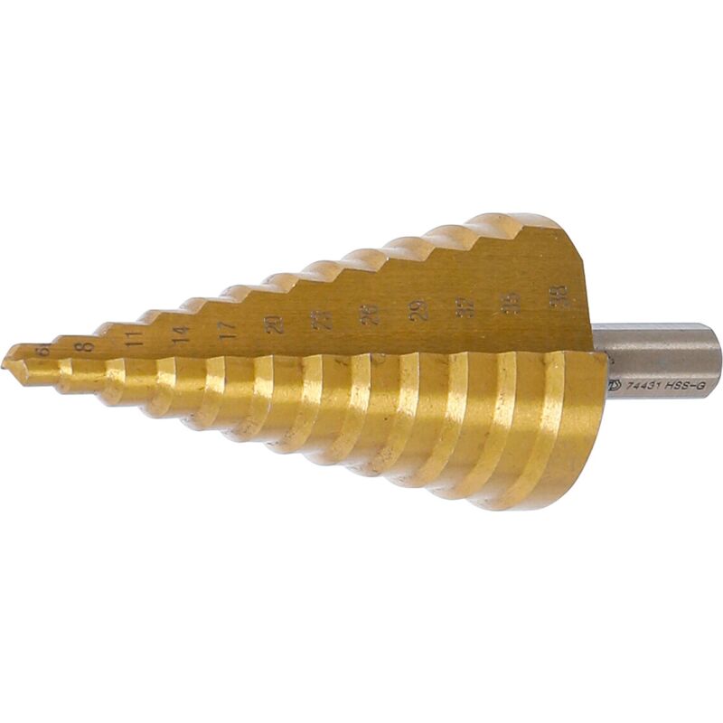 foto del prodotto bgs technic punta a gradino nitruro di titanio 6 38 mm