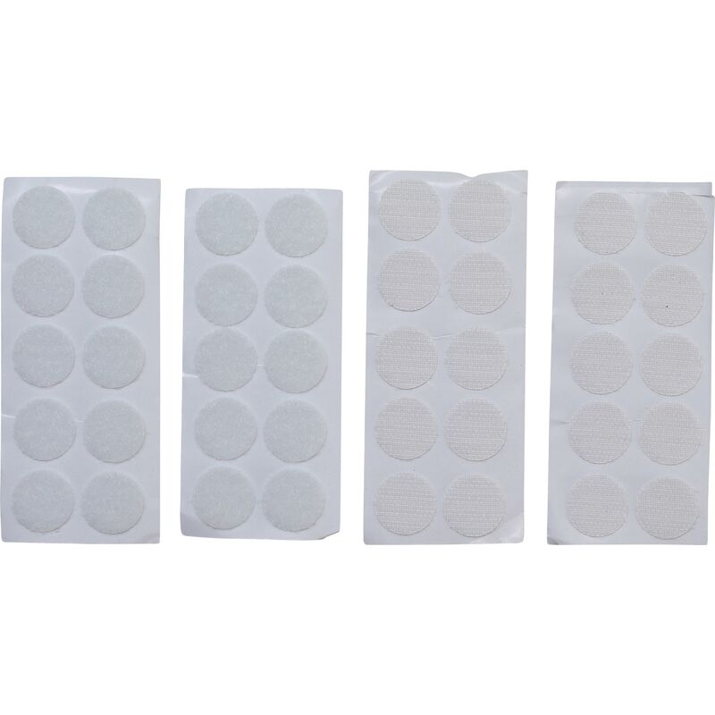 foto del prodotto bgs technic punti adesivi a strappo autoadesivi bianco 40 pz.