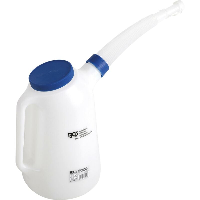 foto del prodotto bgs technic recipiente per fluidi con beccuccio e coperchio flessibili 5 l