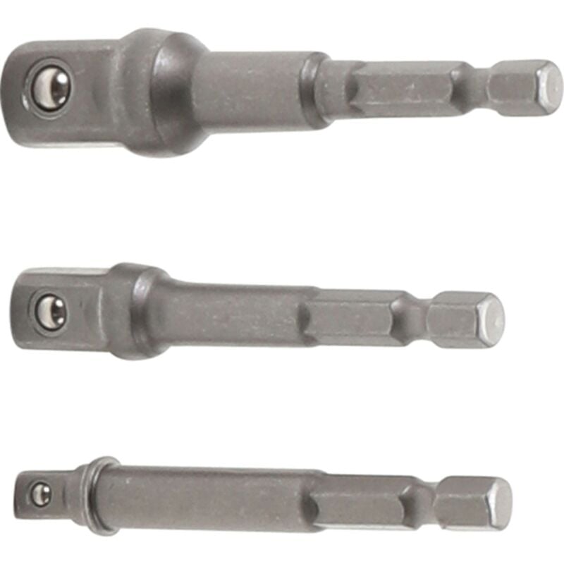 foto del prodotto bgs technic serie di adattatori per trapano attacco esagono esterno 6,3 mm 1 4 6,3 mm 1 4 , 10 mm 3 8 , 12,5 mm 1 2 , 3 pz.